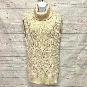 Theory cable-knit wool/cotton blend Tunic sweater/ dress